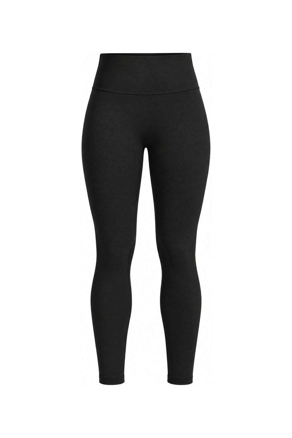 No-Front-Seam High-Rise Legging in Black, laid flat