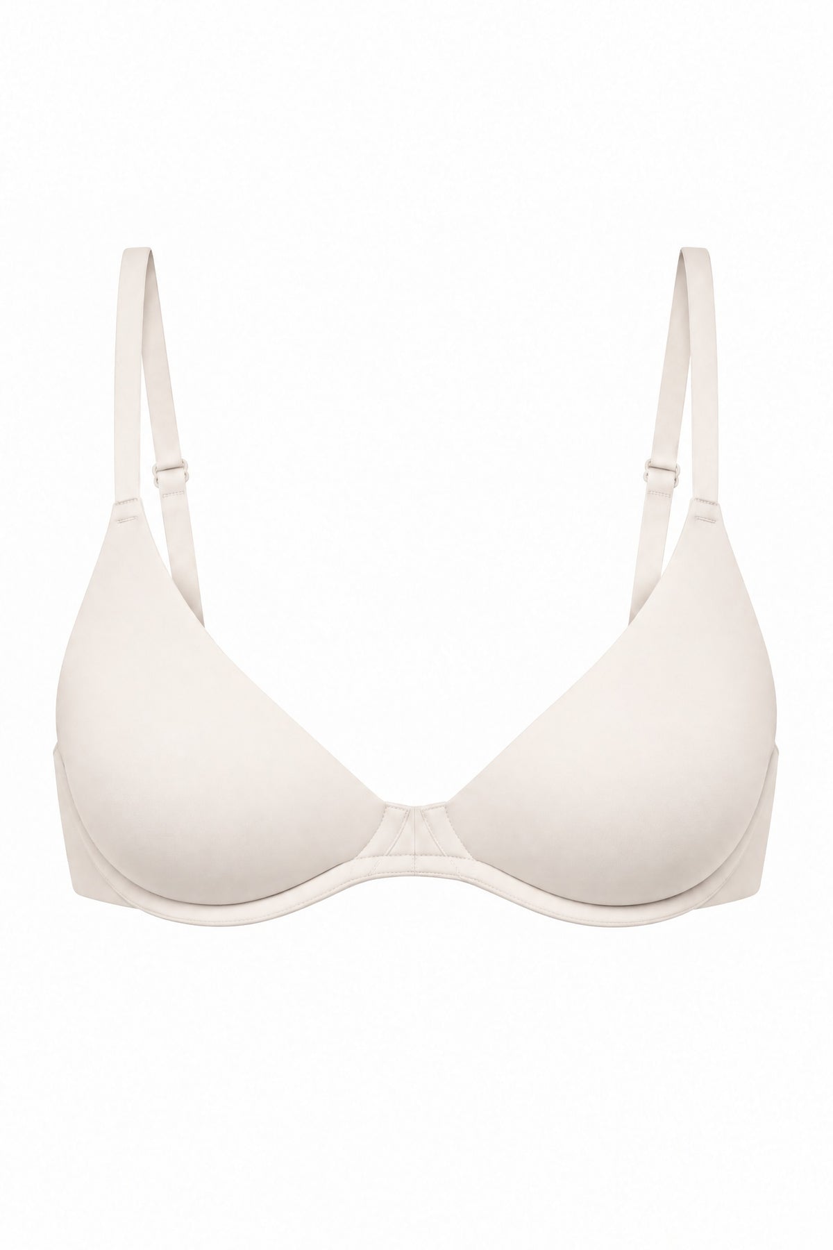 Unlined Plunge Bra in Coconut White, on its own