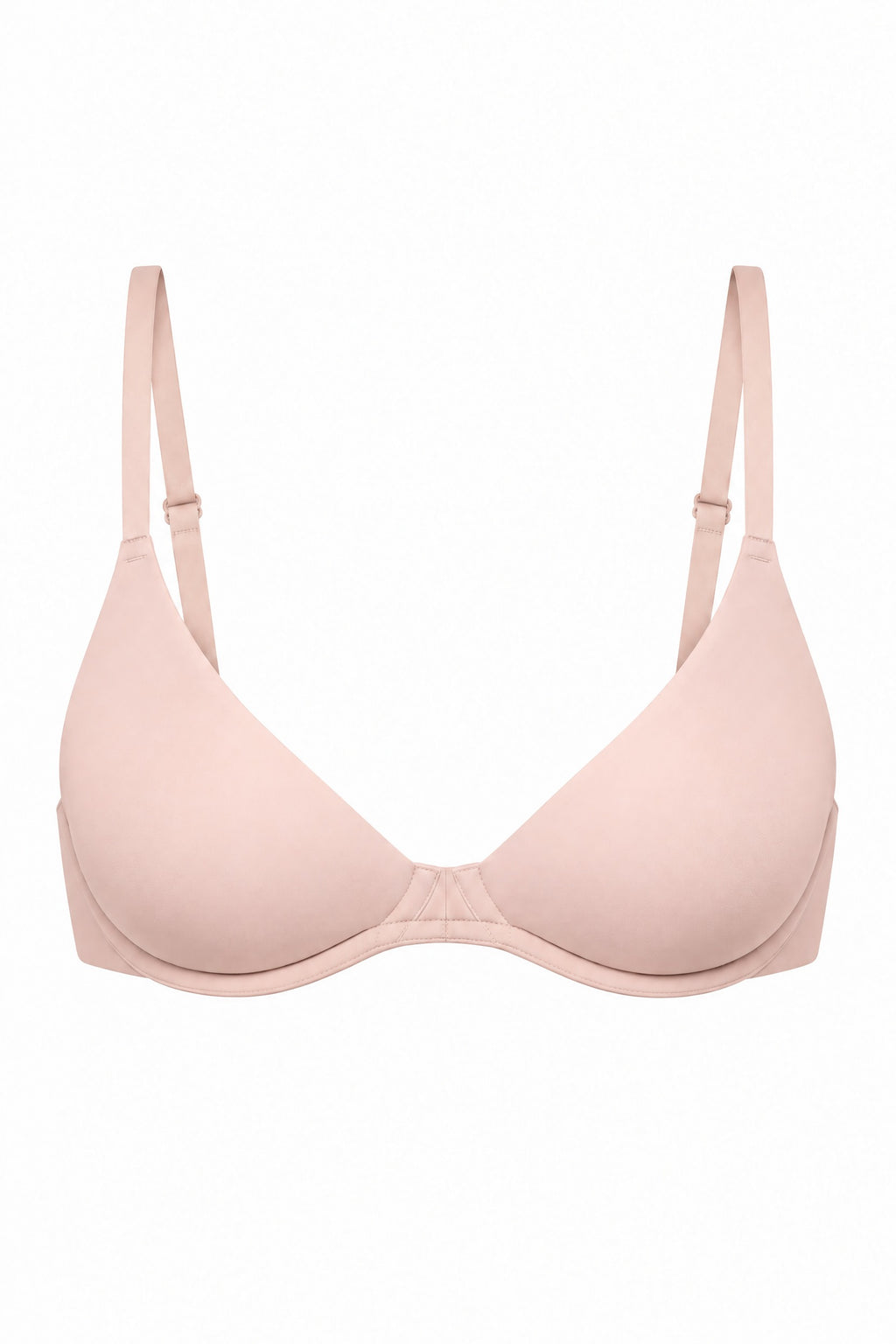 Unlined Plunge Bra in Gentle Rose, on its own