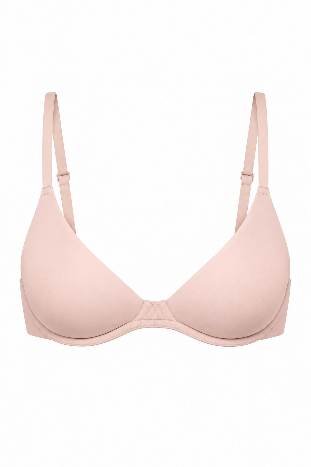 Unlined Plunge Bra in Gentle Rose, on its own