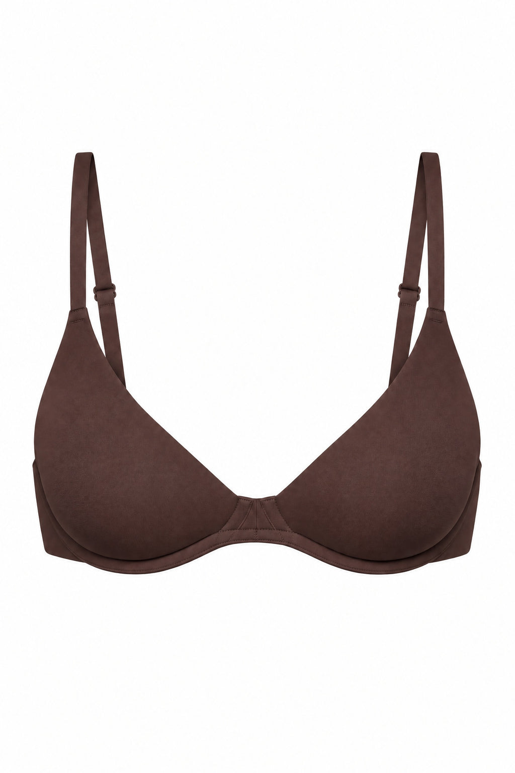Unlined Plunge Bra in Hazelnut, on its own